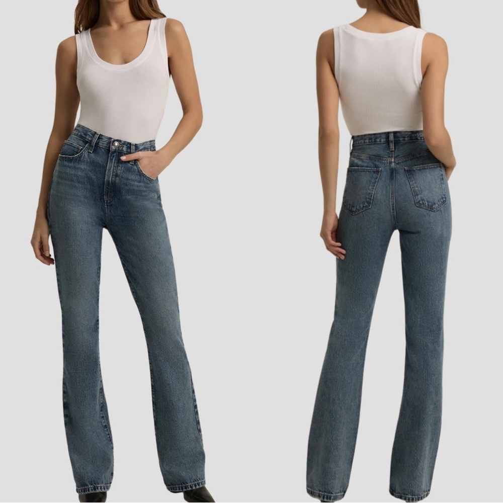 Favorite Daughter Valentina Boot Super High Rise Jeans 26 Laurel Canyon Wash